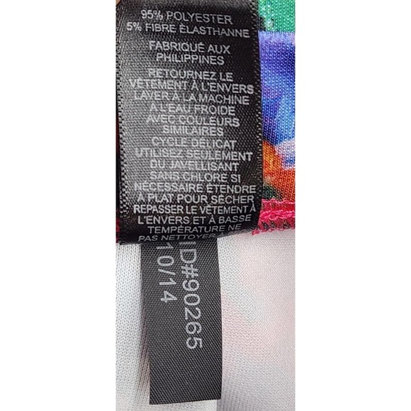 Express Colorful Floral Pleated High Waisted Skater Skirt Size Small - Picture 7 of 7